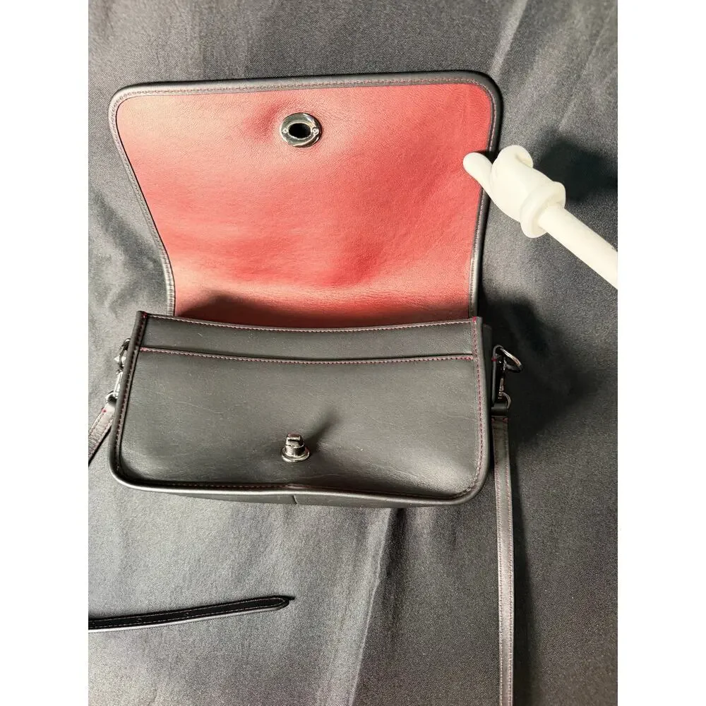Coach 75th Anniversary Dinky Crossbody Bag 1941 Glovetanned Black/Pink NWOT37225